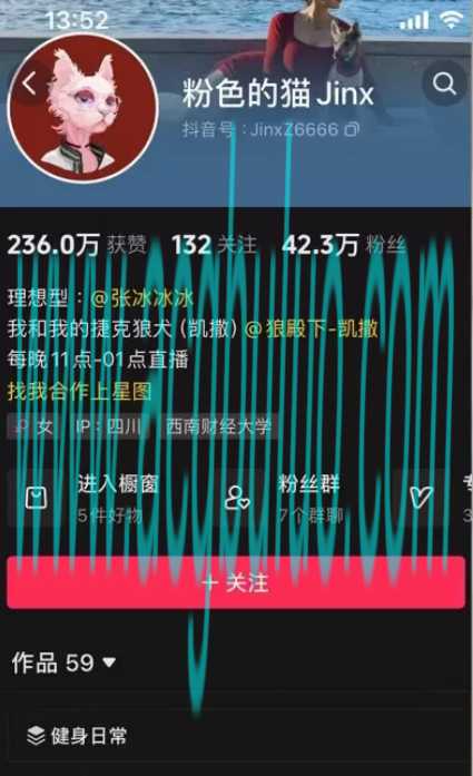 粉色的猫jinx 微密图片视频合集资源 [持续更新]插图